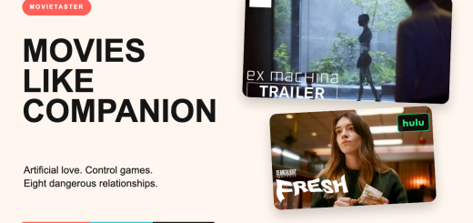 Movies like Companion featuring artificial love, control games, and dark technology